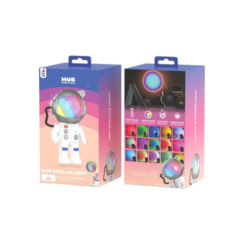 LAUTSPRECHERLAMPE STELLAR LIGHT MINI-PROJEKTOR MINISTE-LHT-01 MOB WEISS