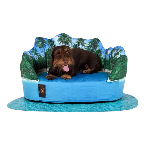 PETS REVOLUTION MALEDIVEN HUNDEBETT 66X30X37 CM MIT UNTERBETTMATTE VON SELETTI