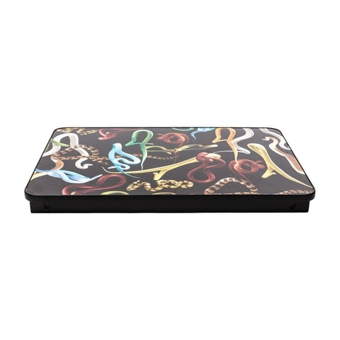 VASSOIO PIEGHEVOLE SNAKES 56X38 19020 SELETTI BLACK