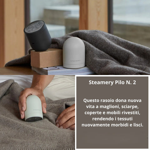 STOFFRASIERER PILO NO.2 SM-PI20101 STEAMERY SCHWARZ ANTHRAZIT