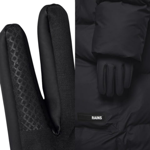 HANDSCHUHE HANDSCHUHE W1T1 L 16720 RAINS SCHWARZ
