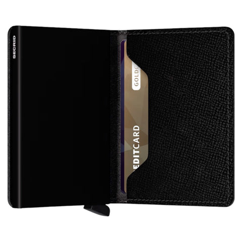 SECRID SLIMWALLET CRISPLE SCHWARZE GELDBÖRSE