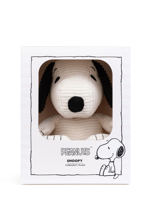 SNOOPY ECO COUDUROY IN GESCHENKBOX 27CM - 11'' WEISS