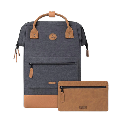 ADVENTURER RUCKSACK LARGE LONDON SCHWARZ MELANGED CABAIA SCHWARZ