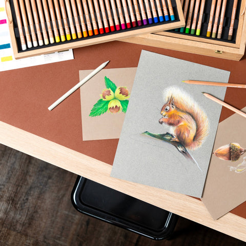 COFANETTO LEGNO LUMINANCE 100 COLORI + ACCESSORI CARAN D'ACHE A6901900