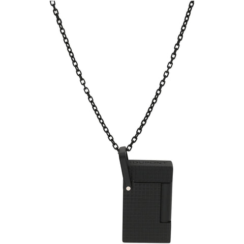 LI NECKLACE MATTSCHWARZ FEUERZEUG HALSKETTE K27068CH ST DUPONT