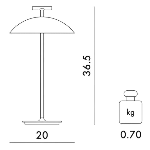 KARTELL MINI GEEN-A STECKERLEUCHTE 09720/09 SCHWARZ