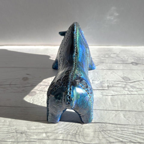 STIERFIGUR CM.32 RIMINI BLAU ALDO LONDI ART. ZZ999-14 BITOSSI CERAMICHE BLAU