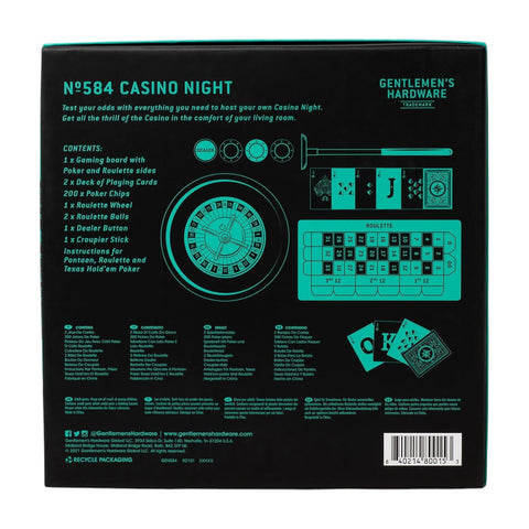 GIOCO CASINO NIGHT GEN584UK GENTLEMEN'S HARDWARE