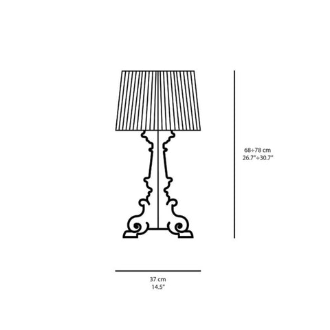 BOURGIE LAMP G9077/BL KARTELL BLAU