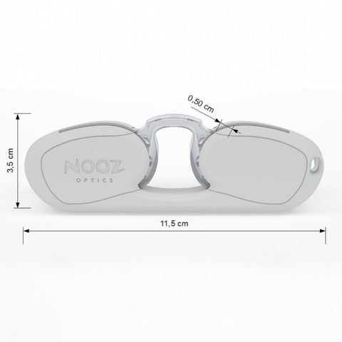 NOOZ ORIGINAL RECHTECKIGE SCHWARZE BRILLE +1