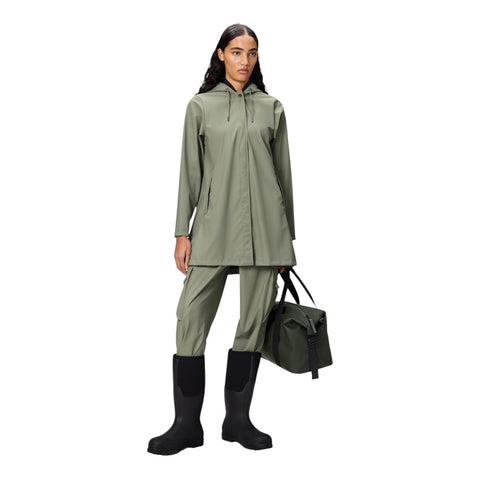 REGENMANTEL A-LINIE W JACKE XS W3 18050 RAINS DRIFT GREEN