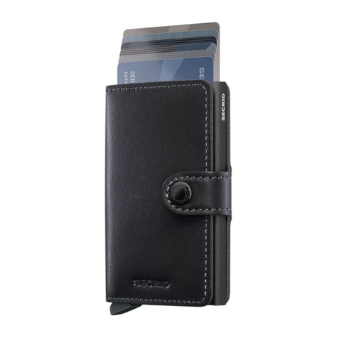 MINIWALLET ORIGINAL PULVERBESCHICHTETES SECRID SCHWARZES WALLET