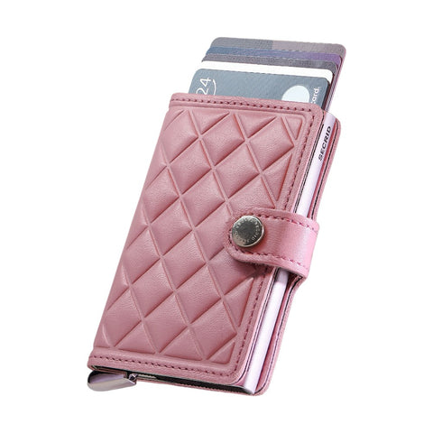 PREMIUM-GELDBÖRSE MINI-GELDBÖRSE PRÄGUNG DIAMANT SECRID ROSE PINK
