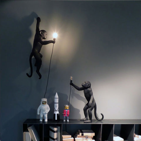 AFFENLAMPE STEHEND OUTDOOR 14920 SELETTI SCHWARZ