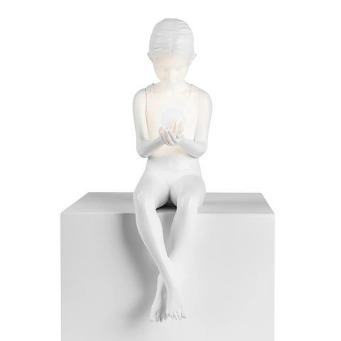 INNER GLOW LIGHT SCULPTURE _S MÄDCHEN 15321 SELETTI WEISS