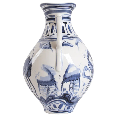 KLASSIKER AUF SÄURE IBEX PORZELLANVASE - 15,5x15 cm H. 23 ART. 11293 AUSGEWÄHLT