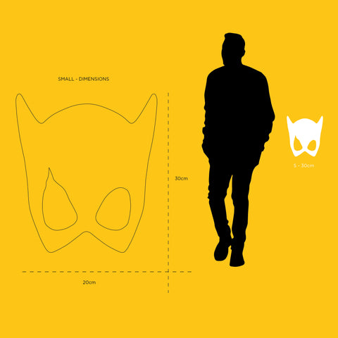 WALL MASK BLACK 30CM ART. WARMA03001 LEBLON DELIENNE BLACK