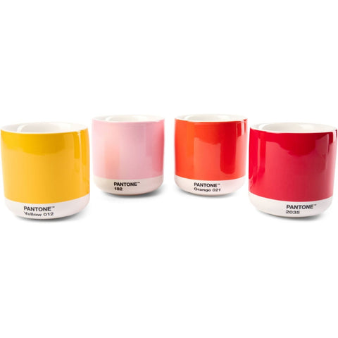 PANTONE LATTE THERMOBECHER 101022035 COPENHAGEN DESIGN ROT