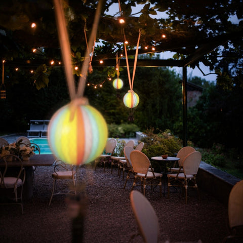 18CM LED-REGENBOGEN-HEISSLUFTBALLON AP161IE AUTHENTISCHE MODELLE