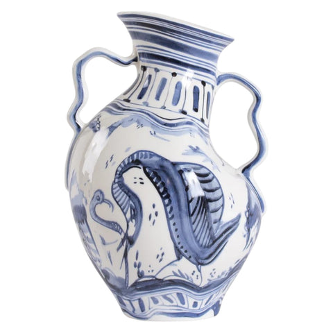 KLASSIKER AUF SÄURE IBEX PORZELLANVASE - 15,5x15 cm H. 23 ART. 11293 AUSGEWÄHLT