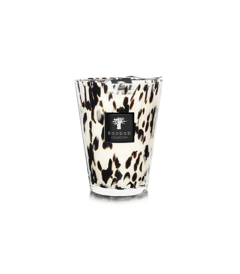 BAOBAB KERZE MAX 24 SCHWARZE PERLEN ART. MAX24PB