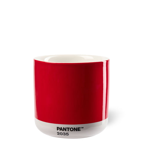 PANTONE LATTE THERMOBECHER 101022035 COPENHAGEN DESIGN ROT