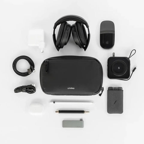 POCHETTE TECH POUCH 2-IN-1 WTP1-BLK-109 ORBITKEY BLACK