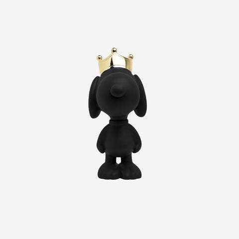 SKULPTUR SNOOPY KRONE SCHWARZ & GOLD 31CM PEAST03101MANOOR LEBLON DELIENNE SCHWARZ