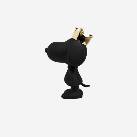 SKULPTUR SNOOPY KRONE SCHWARZ & GOLD 31CM PEAST03101MANOOR LEBLON DELIENNE SCHWARZ