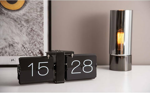 OROLOGIO FLIP CLOCK NO CASE MATT 36X8.5X14 CM BOX32 KA5602BK KARLSSON BLACK