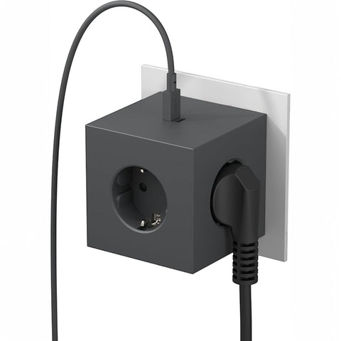 SQUARE 2 USB C-BUCHSE STOCKHOLM SCHWARZ BUCHSE F VOLT
