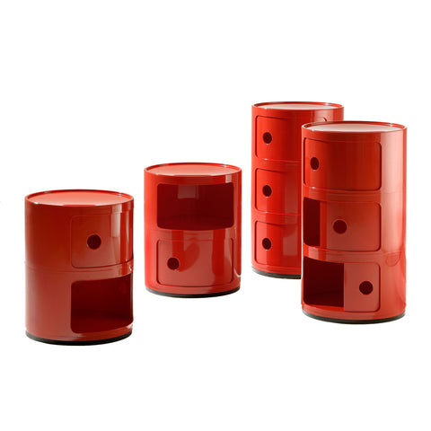MODULAR KARTELL 2 DRAWERS RED ART 04966/10