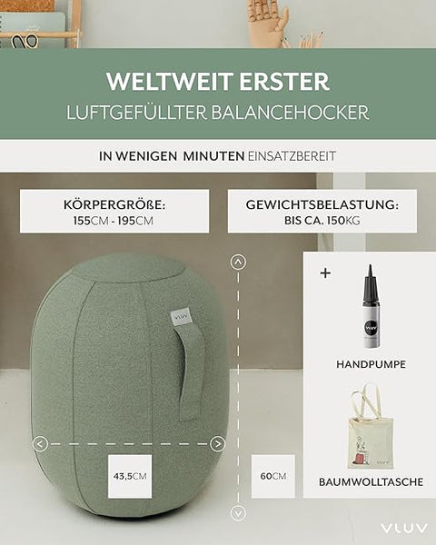 HOCKER KAPSUL SOVA 65 PESTO KSL.009.L.PE VLUV GRÜN