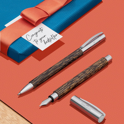 FABER CASTELL AMBITION ROLLERKUGELSCHREIBER AUS KOKOSHOLZ ART. 148120