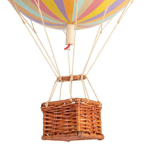 Heißluftballon 18 cm, heller Pastellregenbogen, AP161F, authentische Modelle