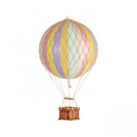 Heißluftballon 18 cm, heller Pastellregenbogen, AP161F, authentische Modelle