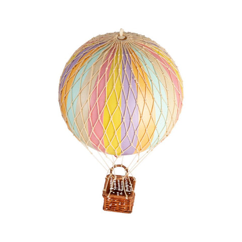Heißluftballon 18 cm, heller Pastellregenbogen, AP161F, authentische Modelle
