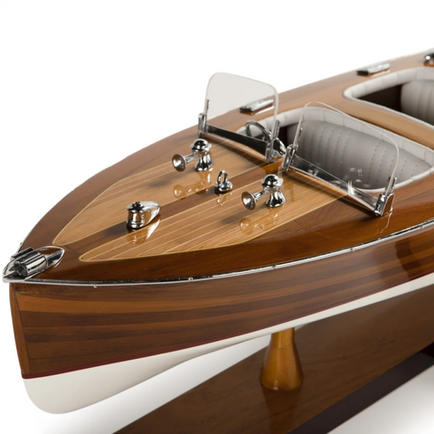 AUTHENTISCHES MODELL TRIPLE COCKPIT ART MOTORBOOT AS183