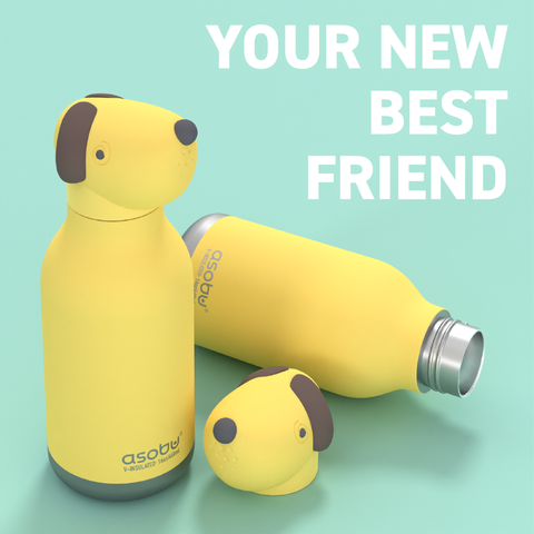 BESTIE TIERFLASCHE ART. SBV-44 GELBER HUND ASOBU GELB