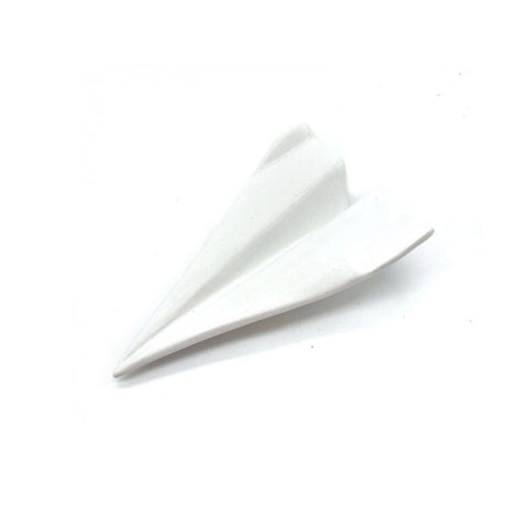 WEISSES ORIGAMI-FLUGZEUG CRESCENTINI KERAMIK ART. 2517