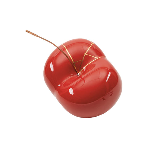 GROSSER ROTER KINTSUGI GEGIA CM 19 ART 2572 CERAMICHE CRESCENTINI ROT