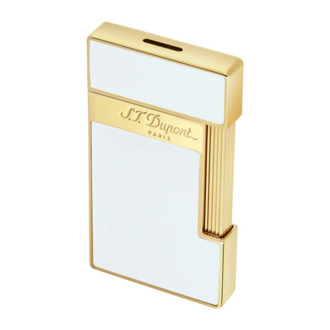BQ SLIMMY LAQUE SCHWARZ GOLD FEUERZEUG ART. 028004 ST DUPONT