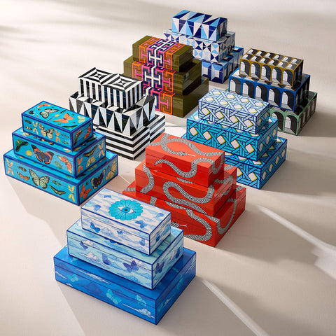 LACKBOX MADRID BOX MEDIUM ART. 33184 JONATHAN ADLER MEHRFARBIG