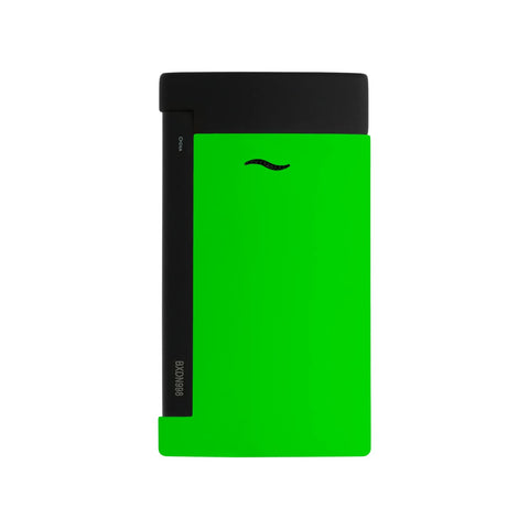 BQ SLIM 7 FLUO VERT FEUERZEUG ART. 027772 ST DUPONT