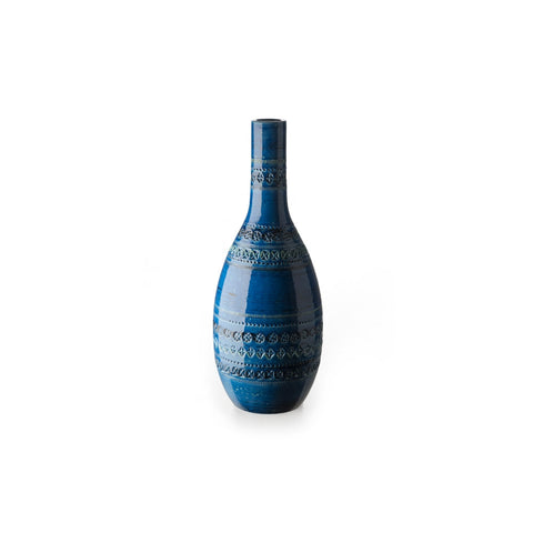 FLASCHENVASE RIMINI BLAU 53 CM ALDO LONDI ARTIKEL ZZ999-201 BITOSSI VERAMICHE BLAU