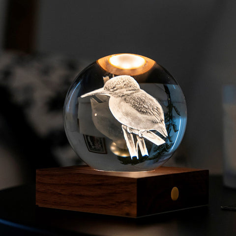 LICHT LICHT 3D KINGFISHER BOAT ART. G025KF BERNSTEIN KRISTALL MEHRFARBIG