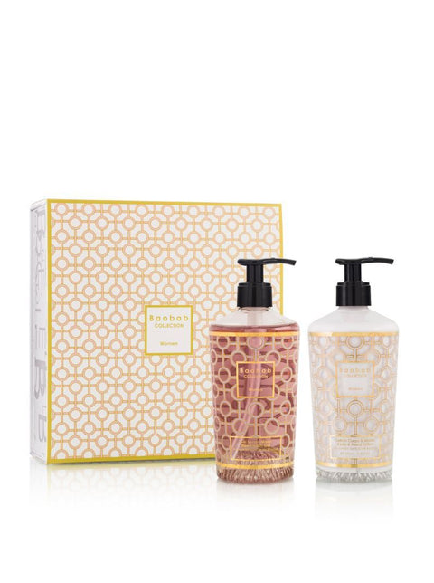 GESCHENKBOX DAMEN KÖRPER- & HANDLOTION + HANDWASCHGEL BAOBAB MULTICOLOR