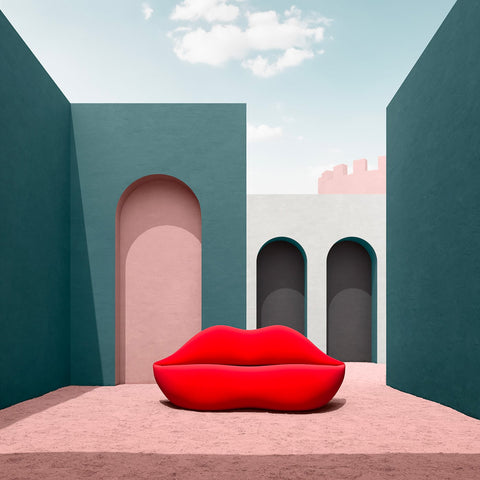 UNLIMITED BOCCA GUFRAM ROTES SOFA