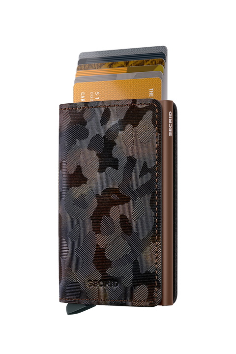 SLIMWALLET JUNGLE BROWN SECRID MEHRFARBIGE GELDBÖRSE